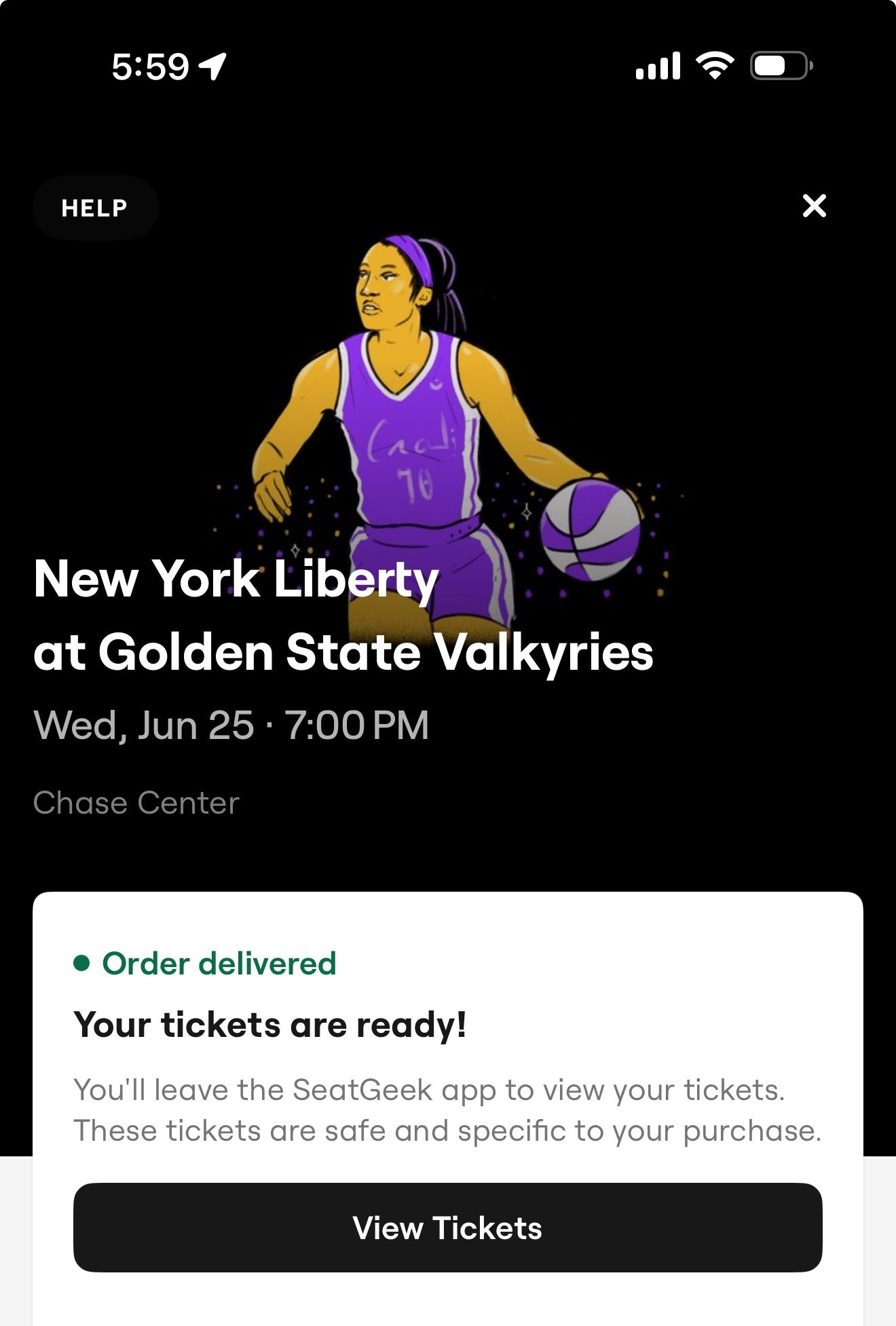 New York Liberty At Golden State Valkyries