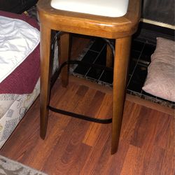 Set Of Two Wood Bar Stools 30” Tall - For Sale, No Trades