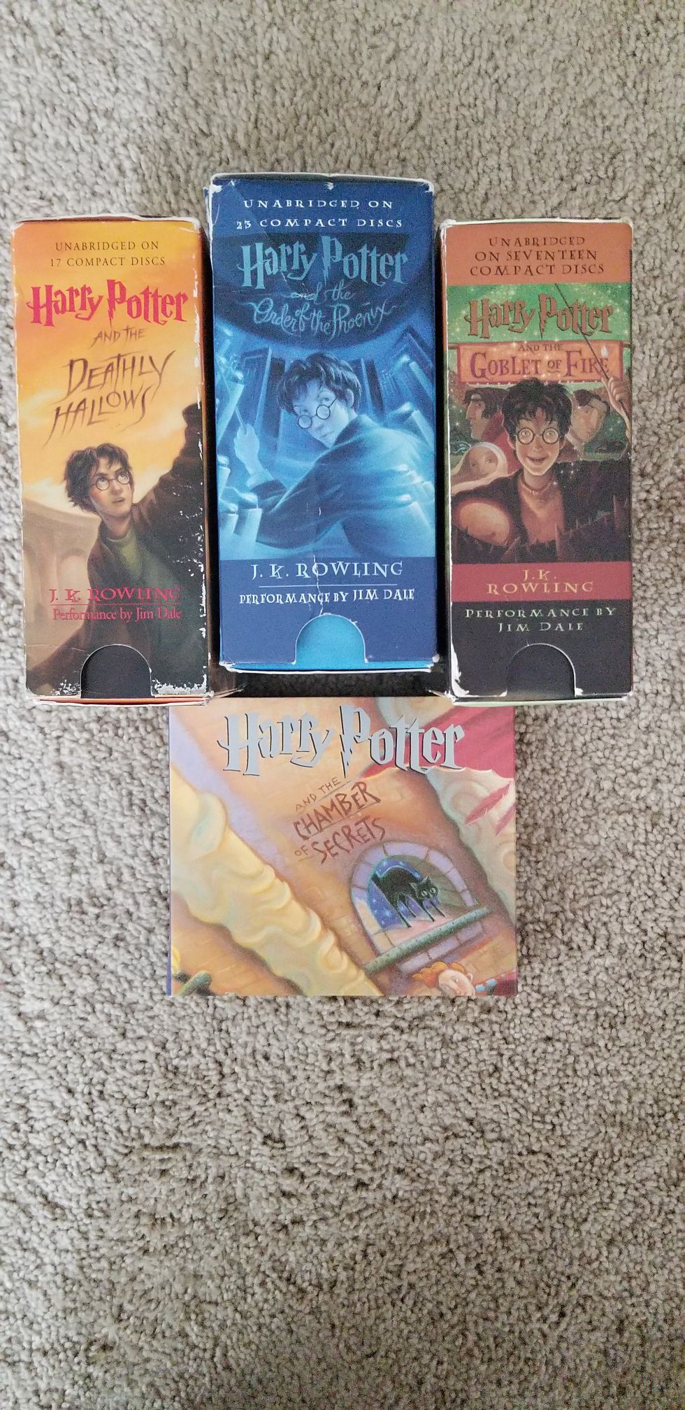 Harry Potter audiobooks on CD