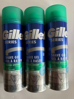 Gillette Series Sensitive Shave Gel 3-Pack