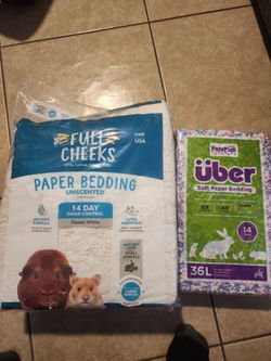 Full cheeks& petspick uber unscented paper pet bedding (Read description)