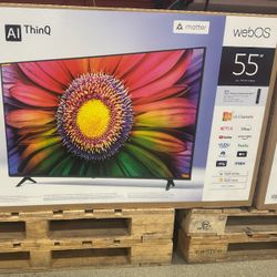 55" Screen Led Smart 4k By LG ThinQ.  1 Year Warranty 