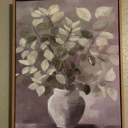 Leaf Picture in Wood Frame