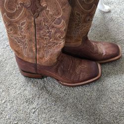 Sand Shark Cowboy Boots 9