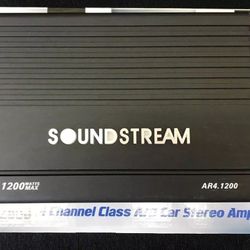 Soundstream AR4.1200 amplifier in the box