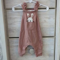 Organic Cotton Knit Overalls 0-3 Months