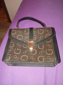 Guess Monogram Top Handle Handbag