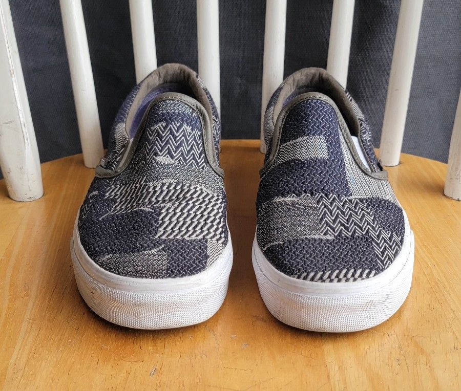 Classic Slip on VANS Shoes Off the Wall Blue White