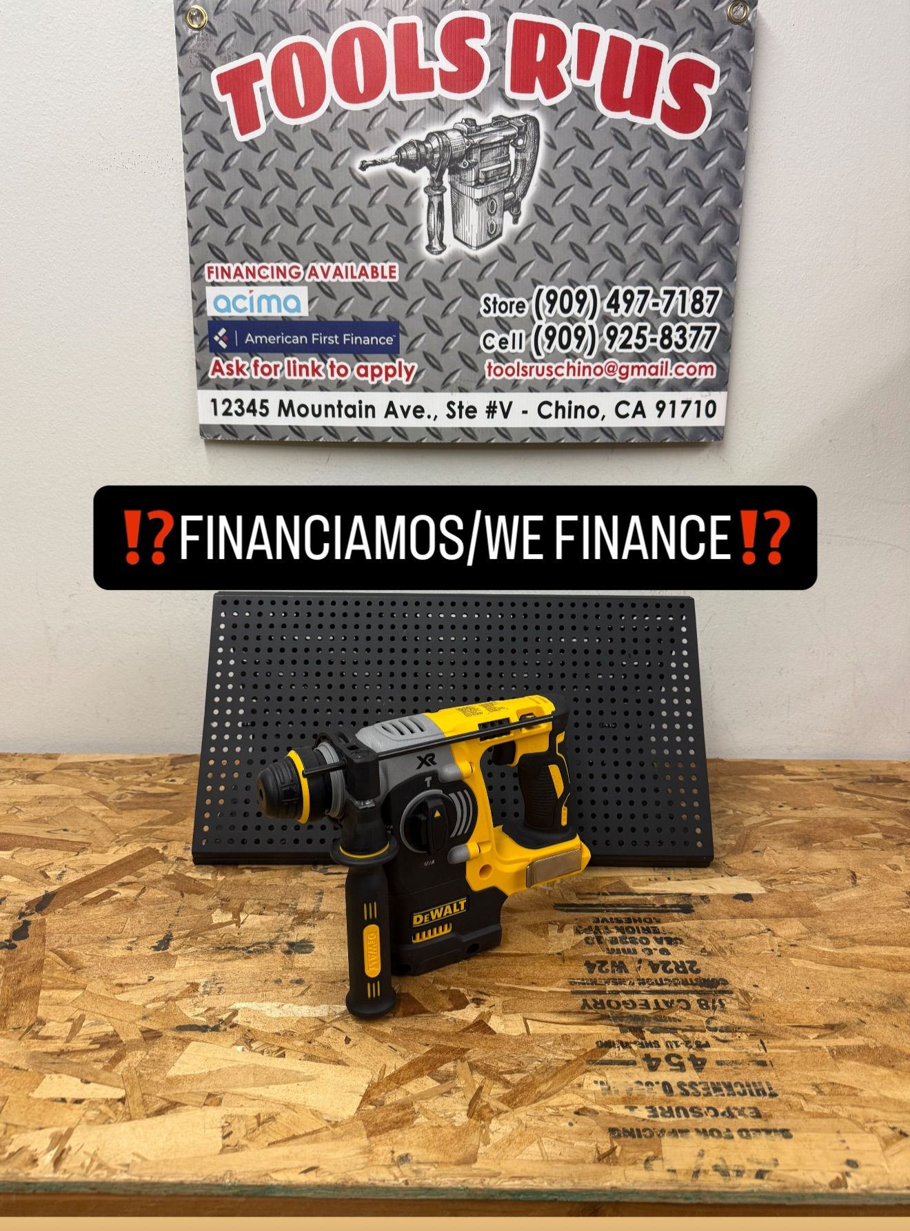 DEWALT 20V XR Brushless 1in. SDS PLUS Rotary Hammer(Tool Only)**(FINANCIAMOS/WE FINANCE)**