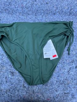CALIA Women's mid rise Waisted Swim Bottoms Green XL
