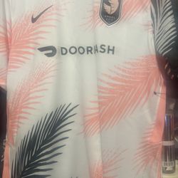 NIKE ANGEL CITY AWAY MEN'S JERSEY 2022,NIKE,PINK,WHITE,BLACK LARGE & X-LARGE