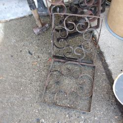 Garden Decor Metal Squares Cast Iron 