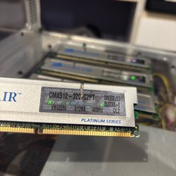 Corsair XMS3200 512MB DDR RAM 2Gb set