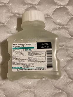 0.9% Sodium Chloride Irrigation USP 500 mL - Unopened