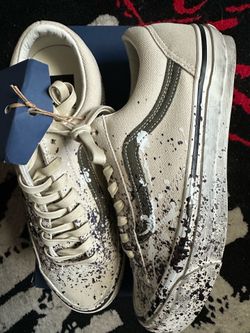 Vans Old Skool Splatter - White - Men’s Sz 8.5 - $150