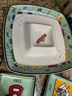 Monopoly-themed chip and dip set.  