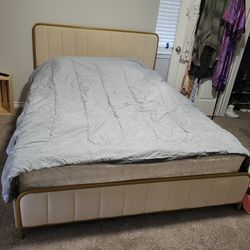 Upholstered Queen Size Storage Bed
