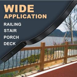 (New in Box)
Belinova Curve Deck Balusters, 29.5"x1" Aluminum Alloy Deck Railing for Composite Deck, Staircase Baluster with Screws, Deck Balusters fo