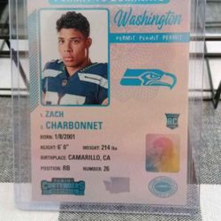 Zach Charbonnet 6 Card Lot Seattle Seahawks