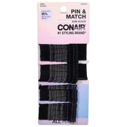 Conair Pin & Match Bobby Pins, black 90 pcs