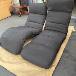 Serta Rocket Adjustable Gaming Chair Floor Lounger Futon, Black $50 each 