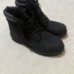 Black Timberland Boots Size 7