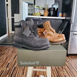 Timberland 6" Boots Black Sz9, Brown Sz8.5 Best Offer!