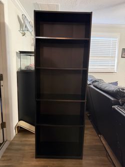 Black bookcase