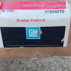 Assortment Of Cruise Control Parts.