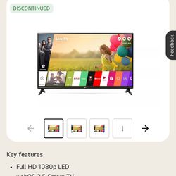 43” LG LED Smart TV