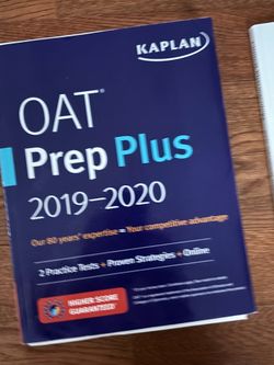 OAT Optometry prep Kaplan book