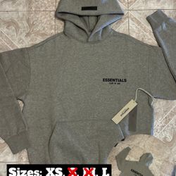 Essentials/ Fear Of God “Dark Oatmeal” Hoodie