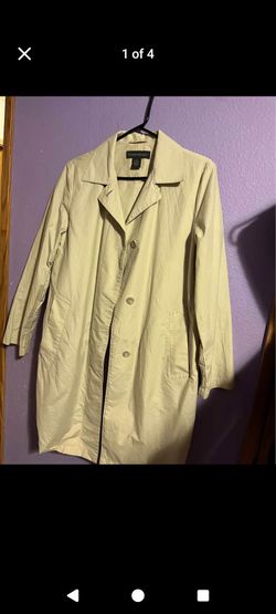 Banana Republic Women's Beige Long Coat Size Medium 