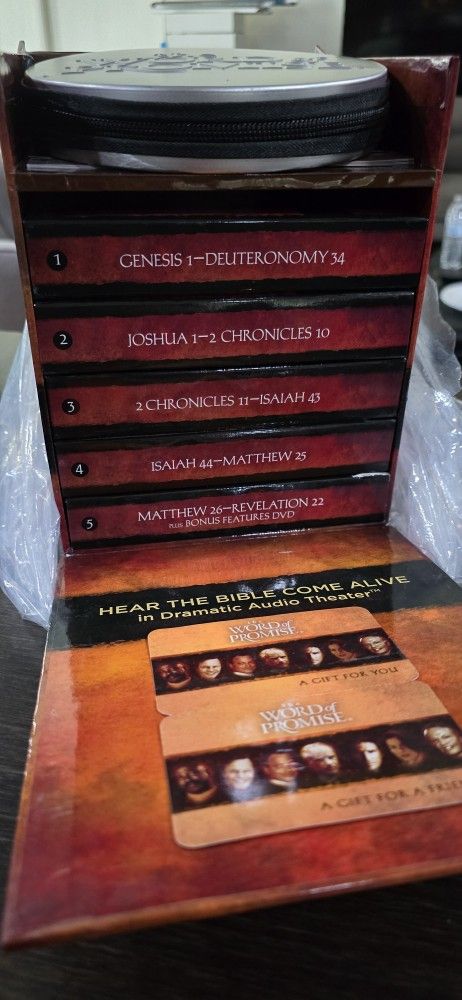 The Word of Promise Audio Bible NKJV Complete 79 CD Set + Bonus DVD & Case