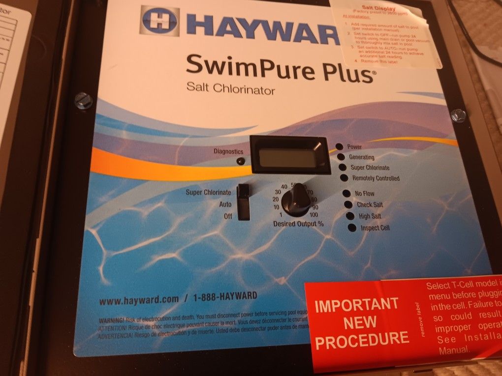 Swimpure Plus Salt Chlorinator Good Cond 125 for Sale in San Diego