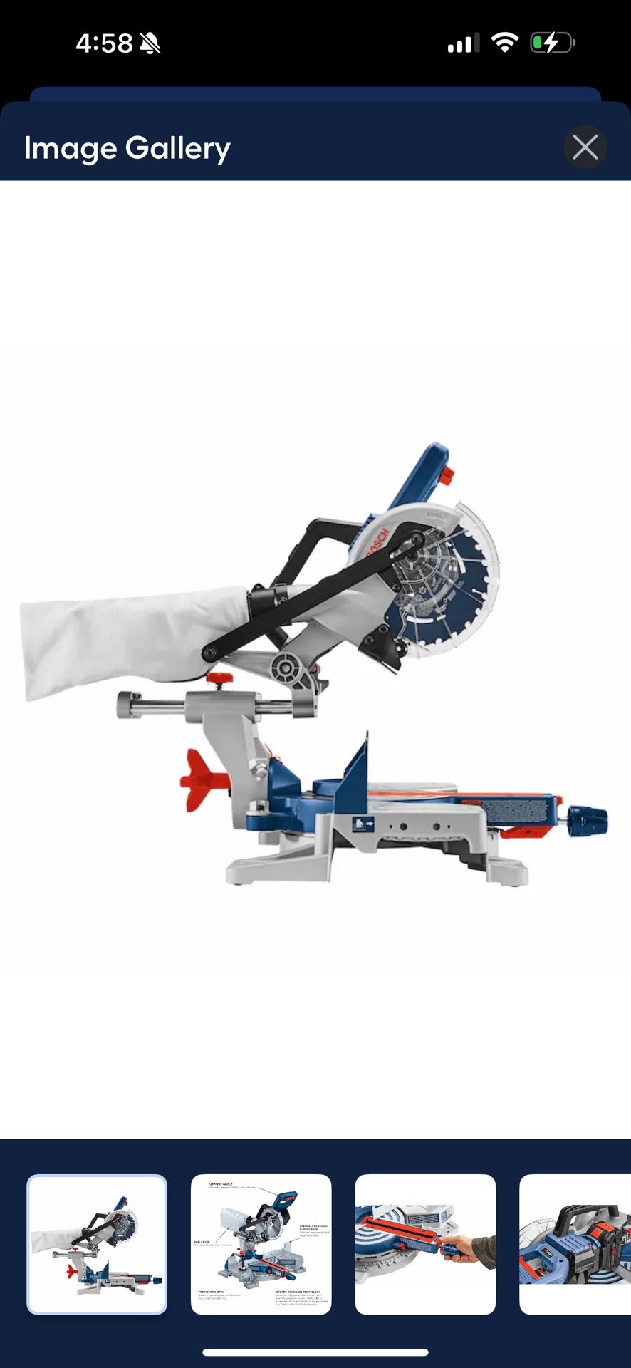 BOSCH 7-1/4 Miter Saw    New 