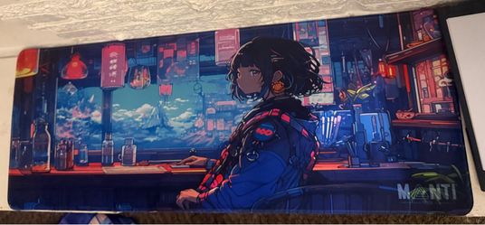 MANTI Anime Computer Desk Mat Extended Mouse Pad, Multicolor 30"x 12" new