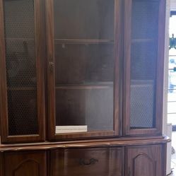 French Provincial Style China Cabinet 