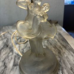 Art Deco Frosted Glass Figural Dancers 