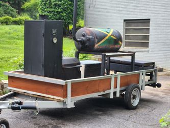 Food Trailer w/ smoker, grill, and flat top.