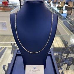 Chain 14k Gold 24 Inch Long 3 Mm Wide 