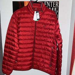 Tommy Hilfiger Puffer Jacket Red