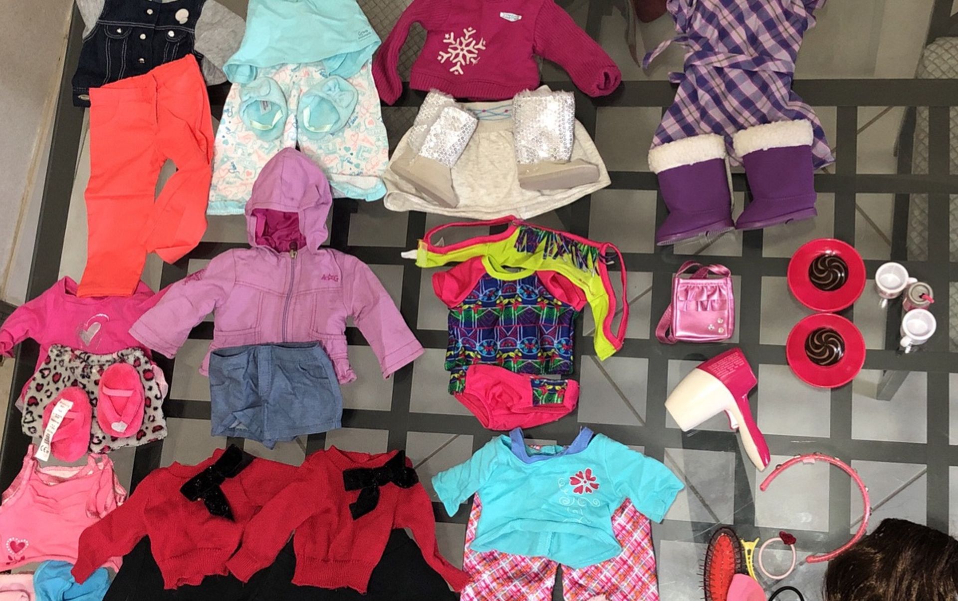 Lot Of American Girl Doll Clothes & Accessories