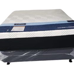 12” Thick Gel Memory Foam Queen Size Mattress And Boxspring • Pay On Delivery 🚚 