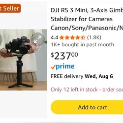 DJI RS 3 Mini, 3-Axis Gimbal Stabilizer