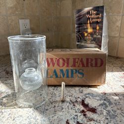 Vintage Jon Wolfard Handblown 6 Inch Oil Lamp