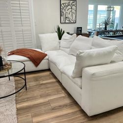 White Modular Couch Sectional Sofa