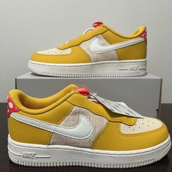 Nike Air Force 1 Toggle SE (Mushroom) Trainers Kids Size 2.5Y DQ0365-700