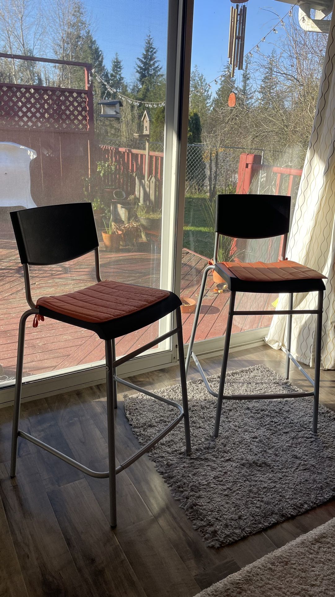 Set of 2 IKEA STIG Bar Chairs β Great Condition!