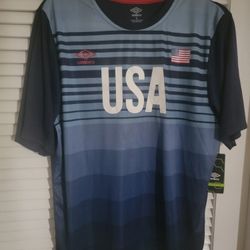 New USA Soccer Jersey Size Large Futbol 